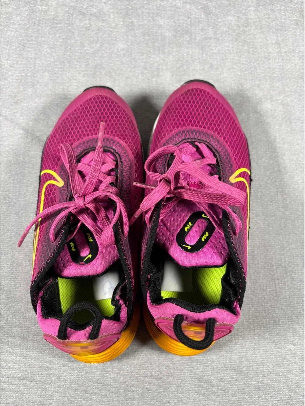 Nike Air Max 2090 PS Active Fuchsia Pink Orange Kids Size 13.5C CZ7661-600